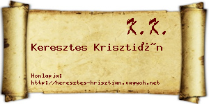 Keresztes Krisztián névjegykártya